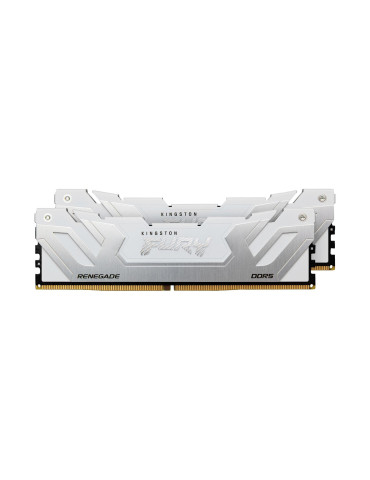 RAM памет Kingston 48GB(2x24GB) DDR5 8400MHz FURY Renegade White CL40 - KF584CU40RWK2-48