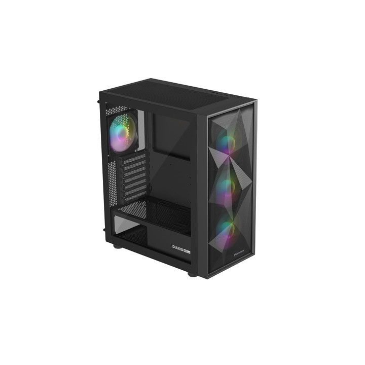 Кутия за компютър Genesis DIAXID 605 RGB Mini Tower Window, Black - NPC-2172