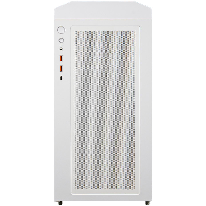 Кутия за компютър Cougar Uniface RGB, Mid Tower, Mesh Front Panel, 4 x 120mm ARGB Fans, TG Left Panel, White - CGR-5C78W-RGB
