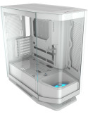 Кутия за компютър Cougar FV270, Mid tower, Tempered, Curved Glass Perimeter, Up to 9 Fans (1x120mm RGB), White - CGR-58M6W