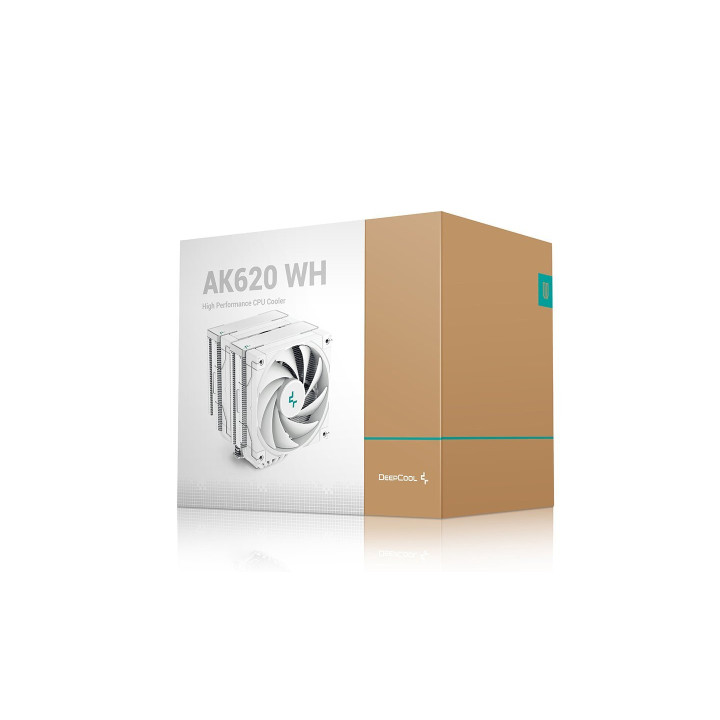 Охладител DeepCool AK620 WH Dual-Tower, White, LGA1700/AM5 - R-AK620-WHNNMT-G-1