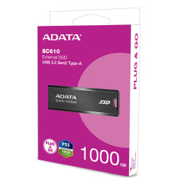 Външно SSD диск Adata TB SC610 RED - SC610-1000G-CBK/RD