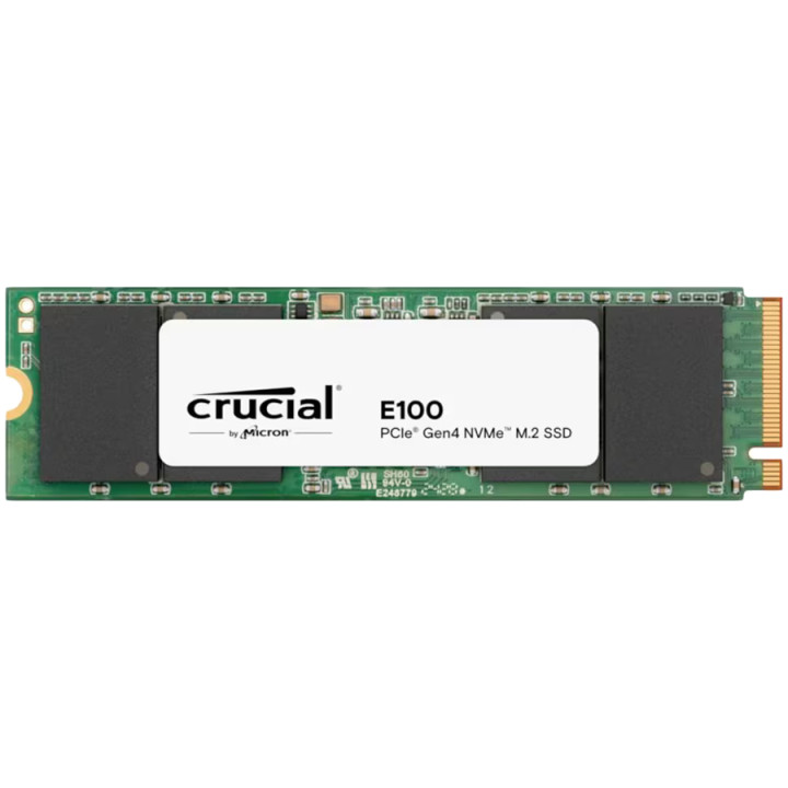 SSD диск Crucial E100 1TB PCIe 4.0 Gen4 M.2 2280 NVMe, 5000/3000 MB/s - CT1000E100SSD8