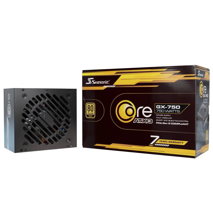 Модулно захранване Seasonic CORE GX-750 V2 PSU ATX 3.1 750W Gold, PCIe 5.1 -  - SRP-CGX751-A5A32SF