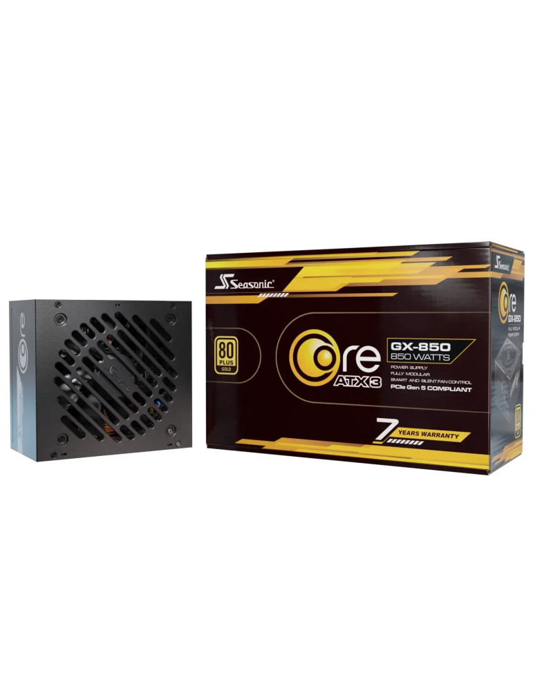 Модулно захранване Seasonic CORE GX-850 V2 PSU ATX 3.1 850W Gold, PCIe 5.1 - SRP-CGX851-A5A32SF