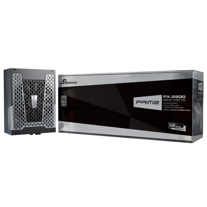 Захранване Seasonic  PRIME PX-2200 PSU ATX 3.1 2200W Platinum PCIe Gen 5 - PRIME-PX-2200-ATX30