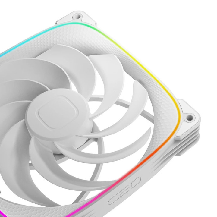 Комплект вентилатори Geometric Future 3-in-1 140 mm, Reversed, Squama 2503RW-14 White - GEO-2503RW-PACK