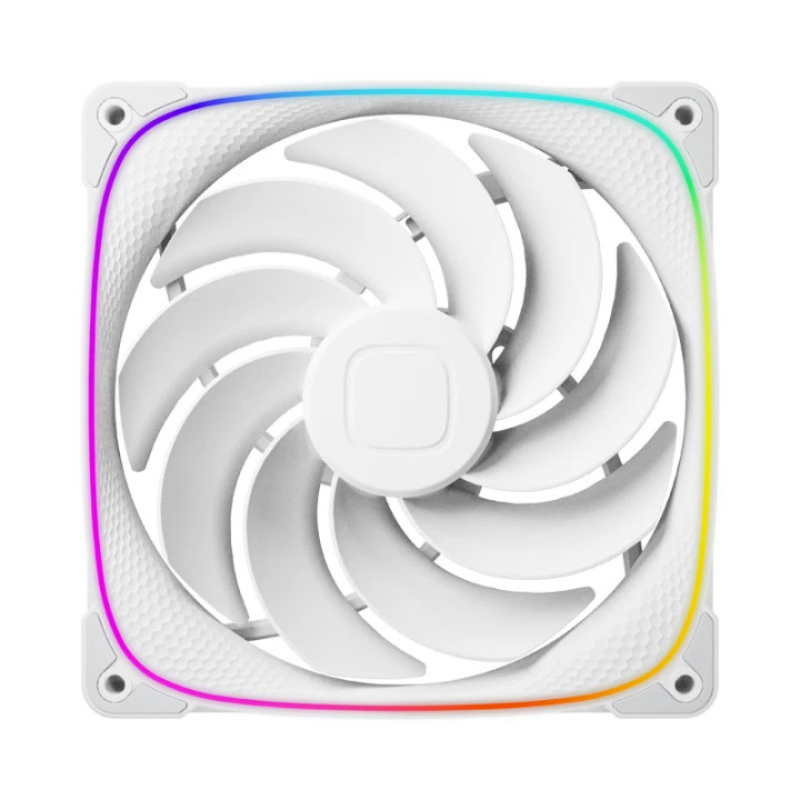 Комплект вентилатори Geometric Future 3-in-1 140 mm, Reversed, Squama 2503RW-14 White - GEO-2503RW-PACK