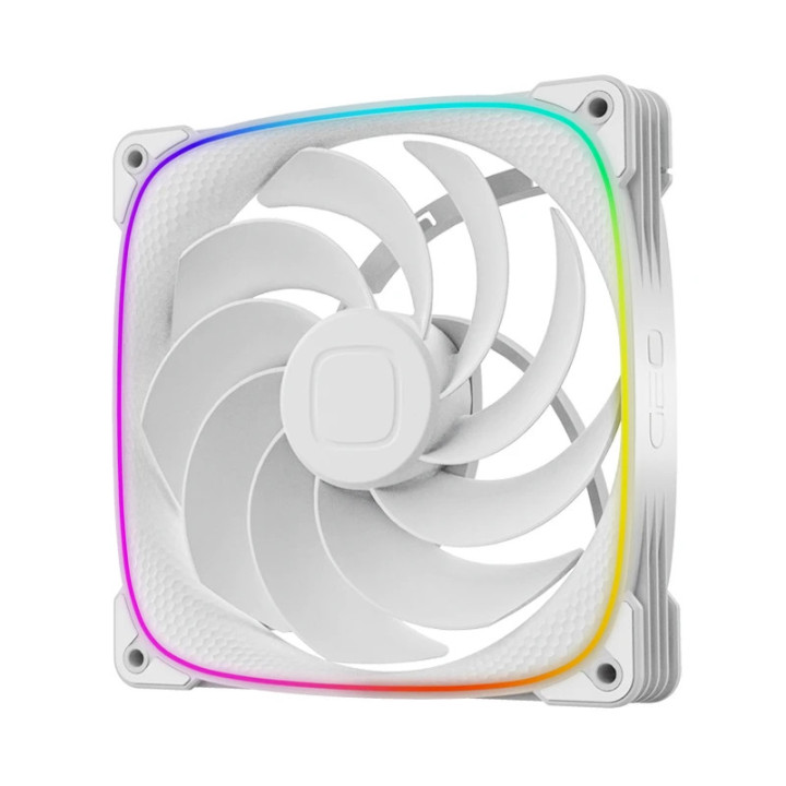 Комплект вентилатори Geometric Future 3-in-1 140 mm, Reversed, Squama 2503RW-14 White - GEO-2503RW-PACK