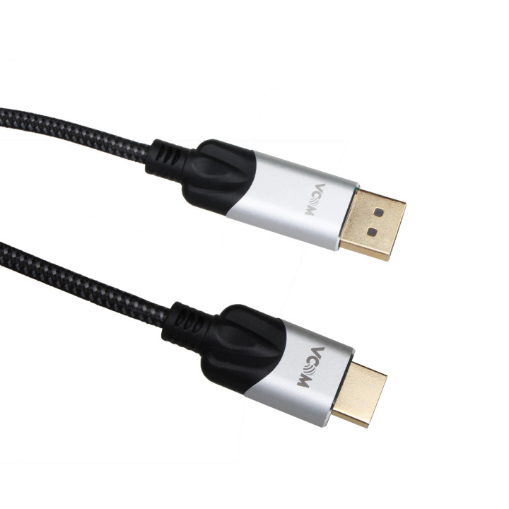 Кабел Vcom Display Port M / HDMI M - 4K 60Hz - CG608M-1.8m