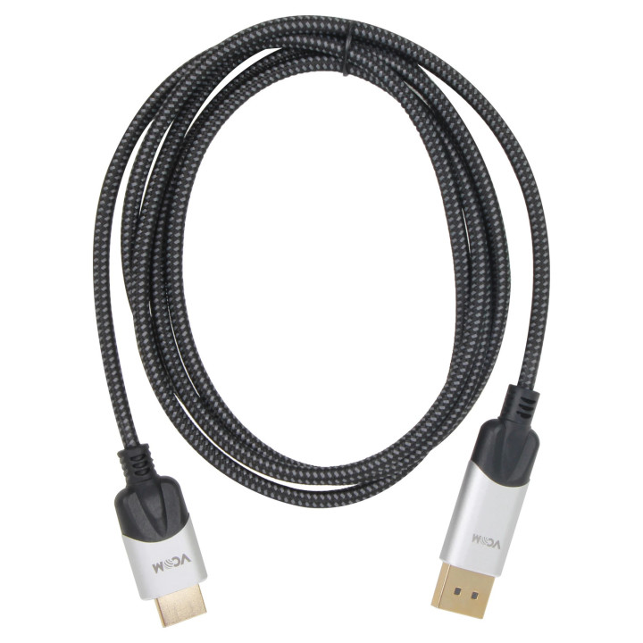 Кабел Vcom Display Port M / HDMI M - 4K 60Hz - CG608M-1.8m