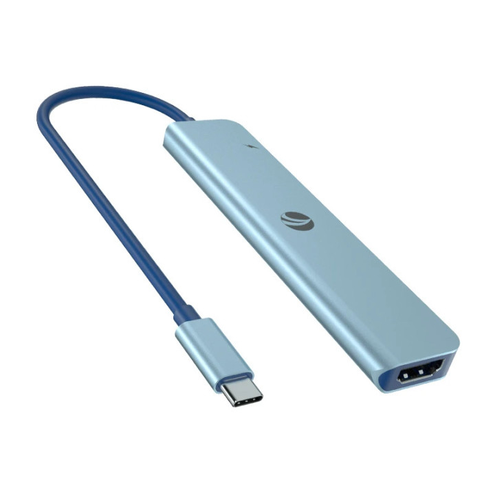 Докинг станция VCom  Docking Station Type-C 7-in-1 - CUE18 - PD3.0 100W, HDMI, USB3.0 x 1, USB2.0 x 2, SD, TF