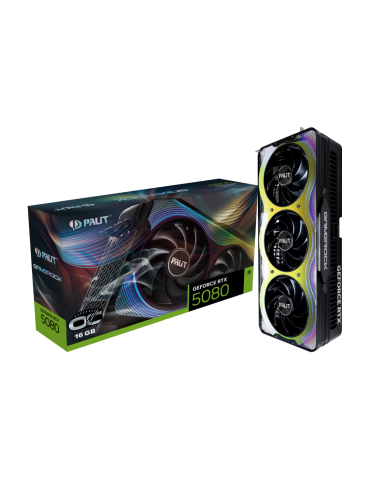 Видео карта Palit GeForce RTX 5080 GameRock OC 16GB GDDR7, 256bit - NE75080T19T2-GB2030G