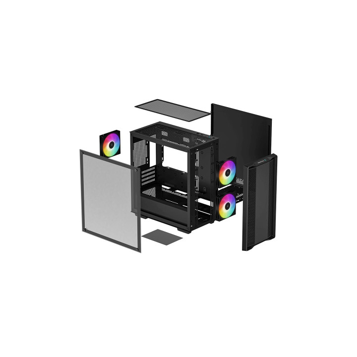 Кутия за компютър DeepCool CC360 A-RGB, ATX - R-CC360-BKAPM3-G-1