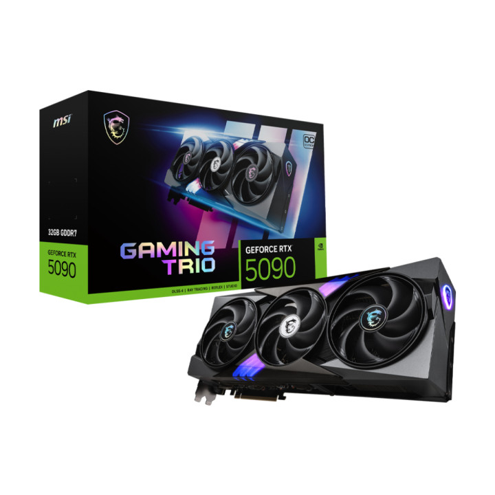 Видео карта MSI Nvidia GeForce 5090 32G GAMING TRIO OC, 32GB GDDR7, 512bit