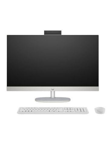 All in One компютър HP All-in-One 27-cr1003nu Shell White, 27" FHD AG IPS, Intel Core Ultra 5 125U, 8GB DDR5 RAM, 512GB SSD, WiFi 6 BT, HP Keyboard & HP Mouse, Free DOS - 9Z8J1EA