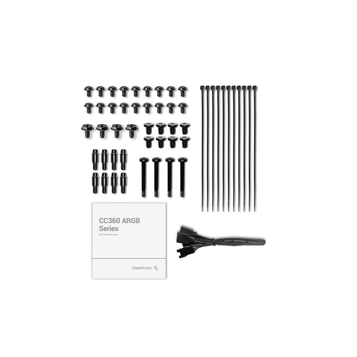 Кутия за компютър DeepCool CC360 A-RGB, ATX - R-CC360-BKAPM3-G-1