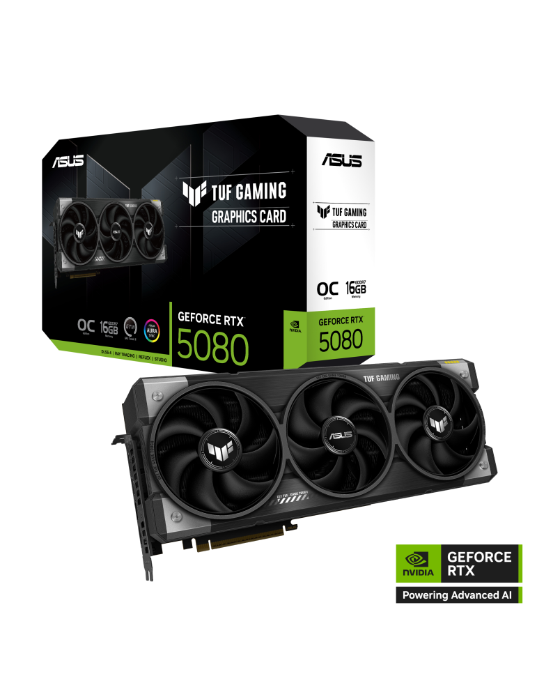 Видео карта Asus TUF Gaming GeForce RTX 5080 OC 16GB GDDR7 - TUF-RTX5080-O16G-GAMING