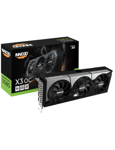 Видео карта Inno3D GeForce RTX 5080 16GB GDDR7 X3 OC - N50803-16D7X-17603930