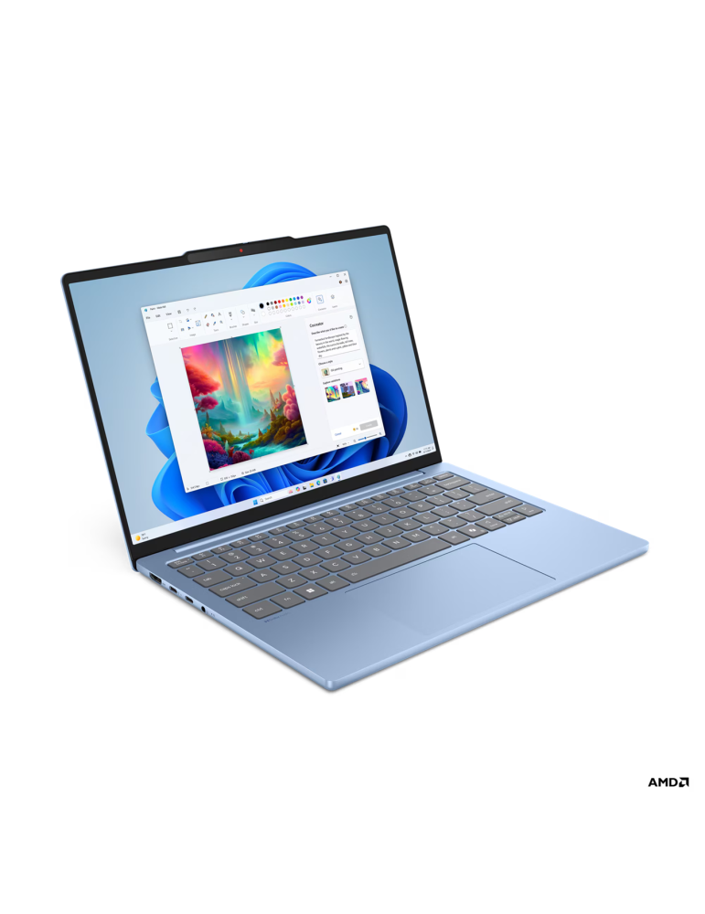 Лаптоп Lenovo IdeaPad 5 SLIM 13, AMD Ryzen 5 7535HS, 13.3" WUXGA IPS 400nits Anti-glare, 100% sRGB, 16GB RAM, 1TB SSD, Integrated AMD Radeon 660M, светло син - 83J20013BM