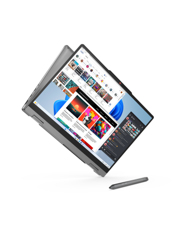 Лаптоп Lenovo IdeaPad 5 2in1, Intel Core i7-13620H, 14" WUXGA OLED 400nits Glossy, 100% DCI-P3, TUV Low Blue Light, Glass, Touch, 16GB RAM, 1TB SSD, Integrated Intel UHD, Win 11 Home - 83KX000VBM