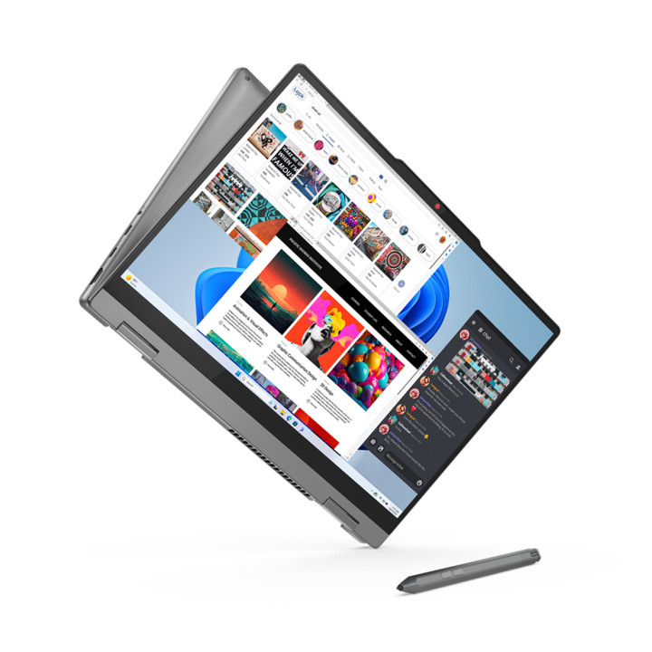 Лаптоп Lenovo IdeaPad 5 2in1, Intel Core i7-13620H, 14" WUXGA OLED 400nits Glossy, 100% DCI-P3, TUV Low Blue Light, Glass, Touch, 16GB RAM, 1TB SSD, Integrated Intel UHD, Win 11 Home - 83KX000VBM