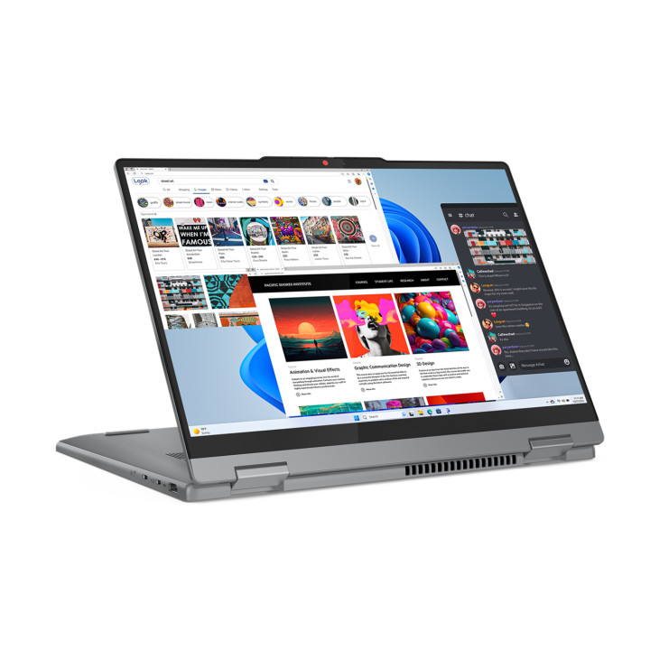 Лаптоп Lenovo IdeaPad 5 2in1, Intel Core i7-13620H, 14" WUXGA OLED 400nits Glossy, 100% DCI-P3, TUV Low Blue Light, Glass, Touch, 16GB RAM, 1TB SSD, Integrated Intel UHD, Win 11 Home - 83KX000VBM