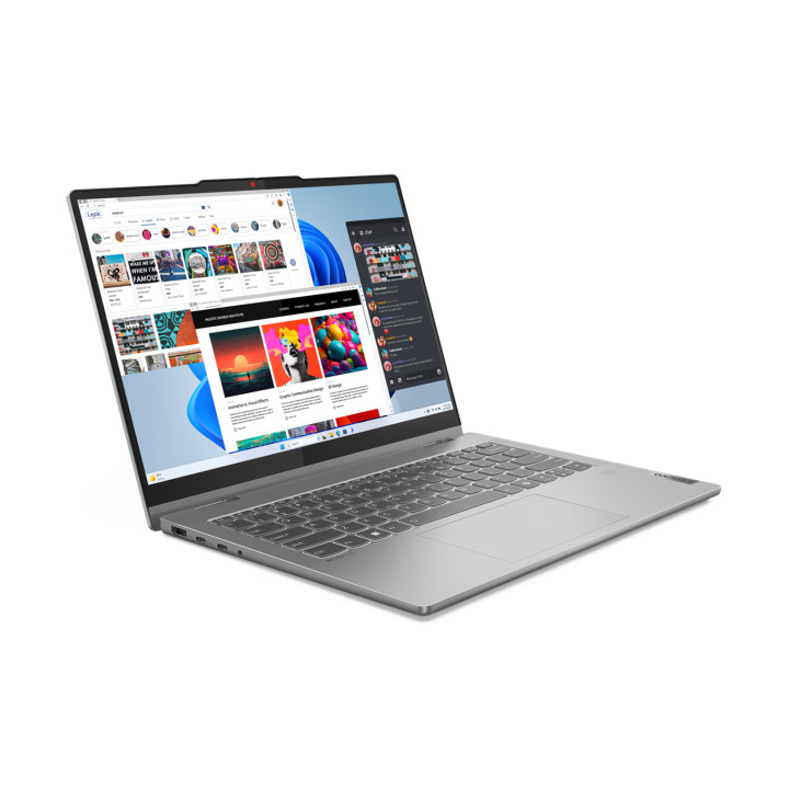Лаптоп Lenovo IdeaPad 5 2in1, Intel Core i7-13620H, 14" WUXGA OLED 400nits Glossy, 100% DCI-P3, TUV Low Blue Light, Glass, Touch, 16GB RAM, 1TB SSD, Integrated Intel UHD, Win 11 Home - 83KX000VBM