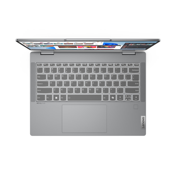 Лаптоп Lenovo IdeaPad 5 2in1, Intel Core i7-13620H, 14" WUXGA OLED 400nits Glossy, 100% DCI-P3, TUV Low Blue Light, Glass, Touch, 16GB RAM, 1TB SSD, Integrated Intel UHD, Win 11 Home - 83KX000VBM
