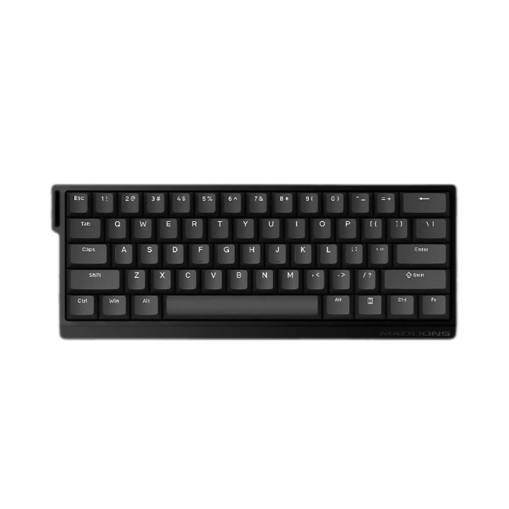 Професионална геймърска механична клавиатура Madlions MAD 60 HE RGB, 1K, Magnetic Amber Pro Switches, Black - MAD-60-HE-RGB-BK