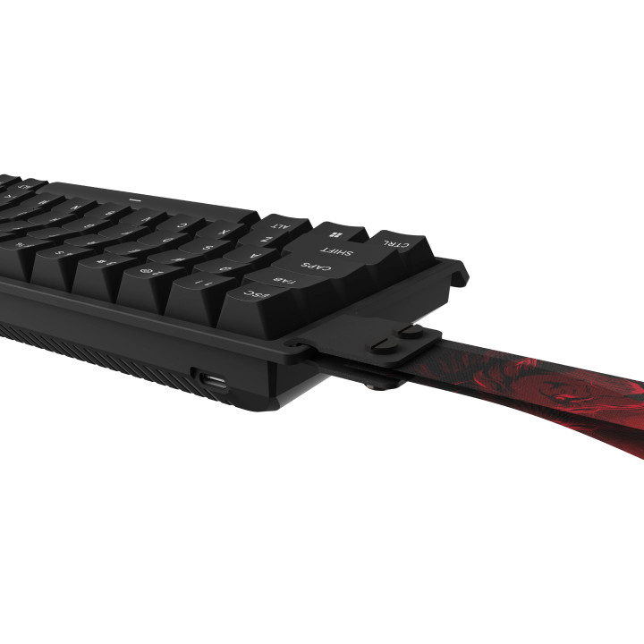 Професионална геймърска механична клавиатура Madlions MAD 68 HE RGB, 1K, Magnetic Amber Pro Switches, Black - MAD-68-HE-RGB-BK