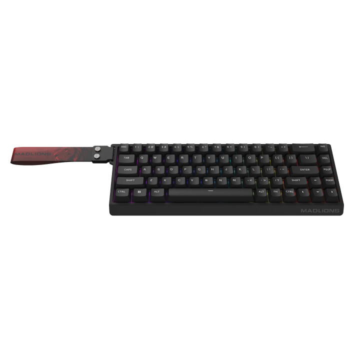 Професионална геймърска механична клавиатура Madlions MAD 68 HE RGB, 1K, Magnetic Amber Pro Switches, Black - MAD-68-HE-RGB-BK
