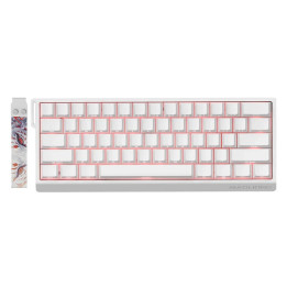 Професионална геймърска механична клавиатура Madlions MAD 60 HE RGB, 1K, Magnetic Amber Pro Switches, White - MAD-60-HE-RGB-WH