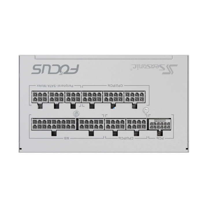 Модулно захранване Seasonic 850W Gold, ATX 3.1, PCIe 5.1 - FOCUS-GX-850-V4-WHITE