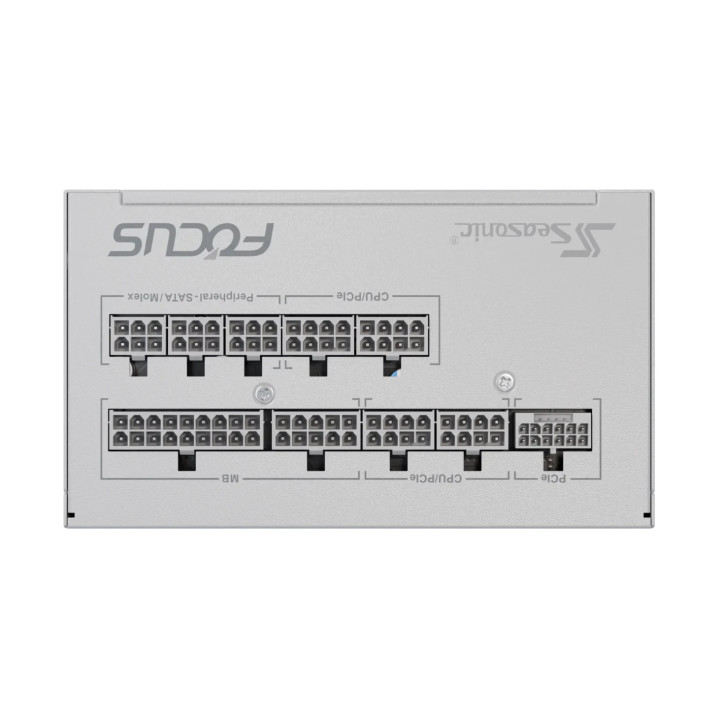 Модулно захранване Seasonic 750W Gold, ATX 3.1, PCIe 5.1 - FOCUS-GX-750-V4-WHITE