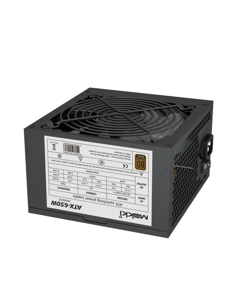 Захранване Makki PSU 650W Bronze Version 2 - MAKKI-ATX-650V2