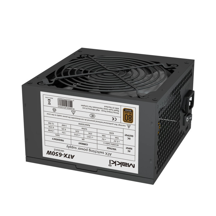 Захранване Makki PSU 650W Bronze Version 2 - MAKKI-ATX-650V2