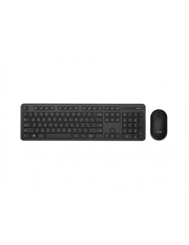 Безжичен комплект клавиатура с мишка Asus CW100, Black - 90XB0700-BKM020