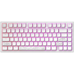 Геймърскa механична клавиатура Dark Project ALU81A Terra Nostra White RGB - DPKB_NOSTRA_81_ANSI_WHITE