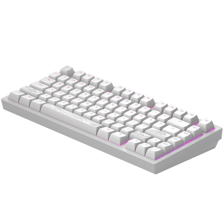 Геймърскa механична клавиатура Dark Project ALU81A Terra Nostra White RGB - DPKB_NOSTRA_81_ANSI_WHITE