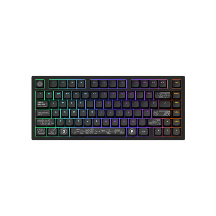 Геймърска клавиатура Геймърскa безжична клавиатура Dark Project ALU81A Terra Nova Black RGB - DPKB_NOVA_81_ANSI_BLACK