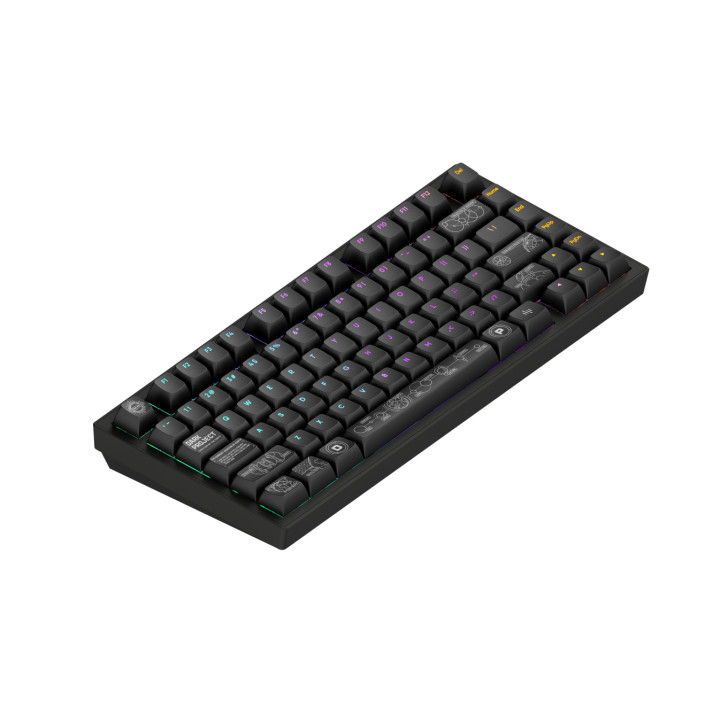 Геймърска клавиатура Геймърскa безжична клавиатура Dark Project ALU81A Terra Nova Black RGB - DPKB_NOVA_81_ANSI_BLACK