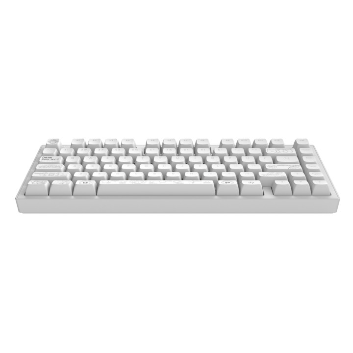 Геймърска клавиатура Геймърскa безжична клавиатура Dark Project ALU81A Terra Nova White RGB - DPKB_NOVA_81_ANSI_WHITE