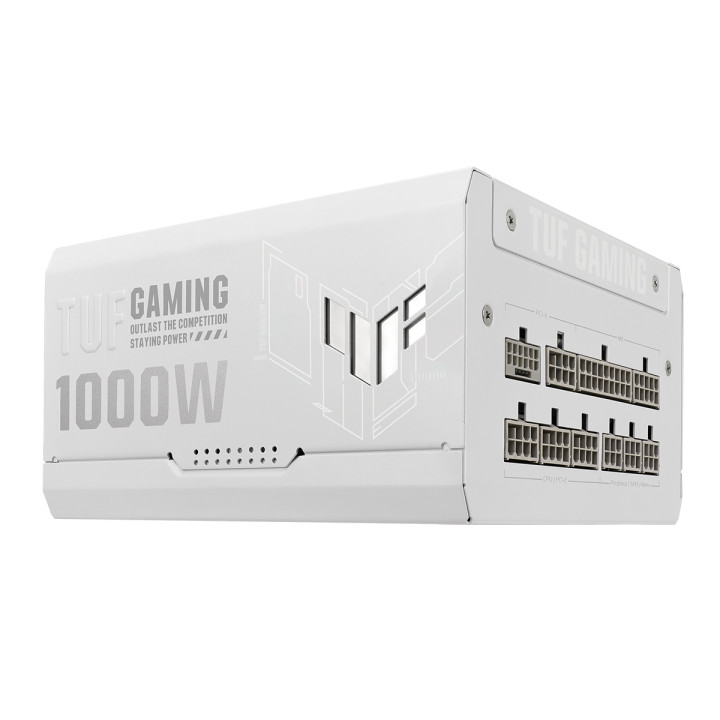 Модулно захранване Asus TUF Gaming White 1000W, 80  Gold PCIe 5.0 - 90YE00S5-B0NA00