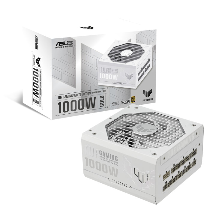 Модулно захранване Asus TUF Gaming White 1000W, 80  Gold PCIe 5.0 - 90YE00S5-B0NA00