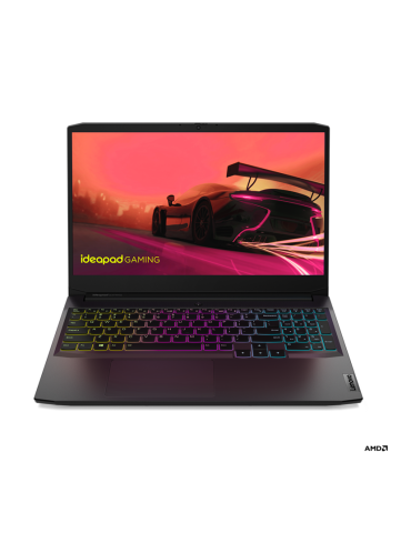 Лаптоп Lenovo IdeaPad GAMING 3, AMD Ryzen 5 5500H, 15.6" FHD IPS 300nits Anti-glare, 45% NTSC, 144Hz, 16GB RAM, 512GB SSD, NVIDIA GeForce RTX 2050 4GB - 82K20282BM
