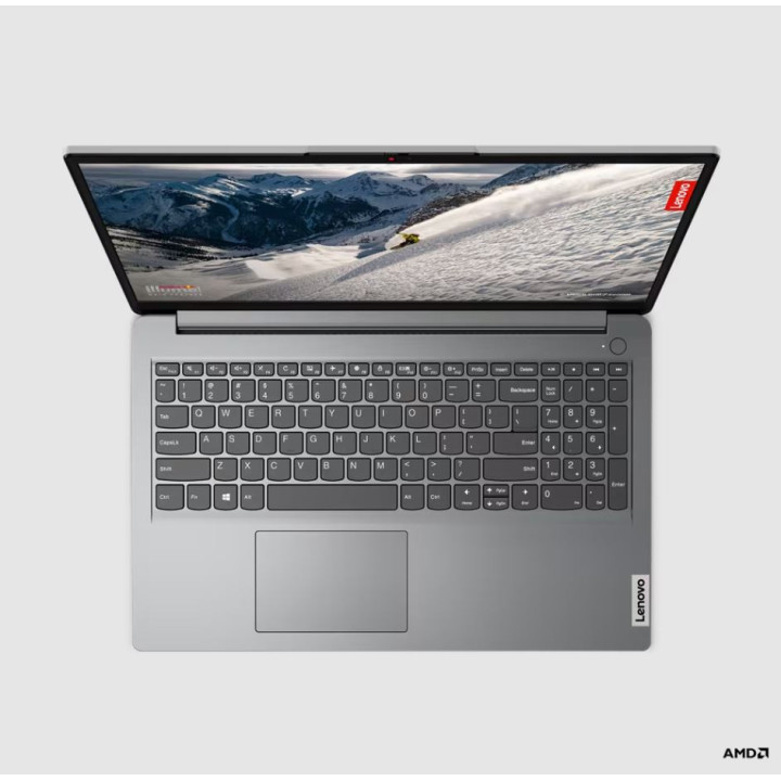 Лаптоп Lenovo IdeaPad 1 15ALC7, AMD Ryzen 5 5500U, 15.6" FHD,TN 220nits матов, 8GB RAM, 512GB SSD, Integrated AMD Radeon Graphics - 82R400PNBM