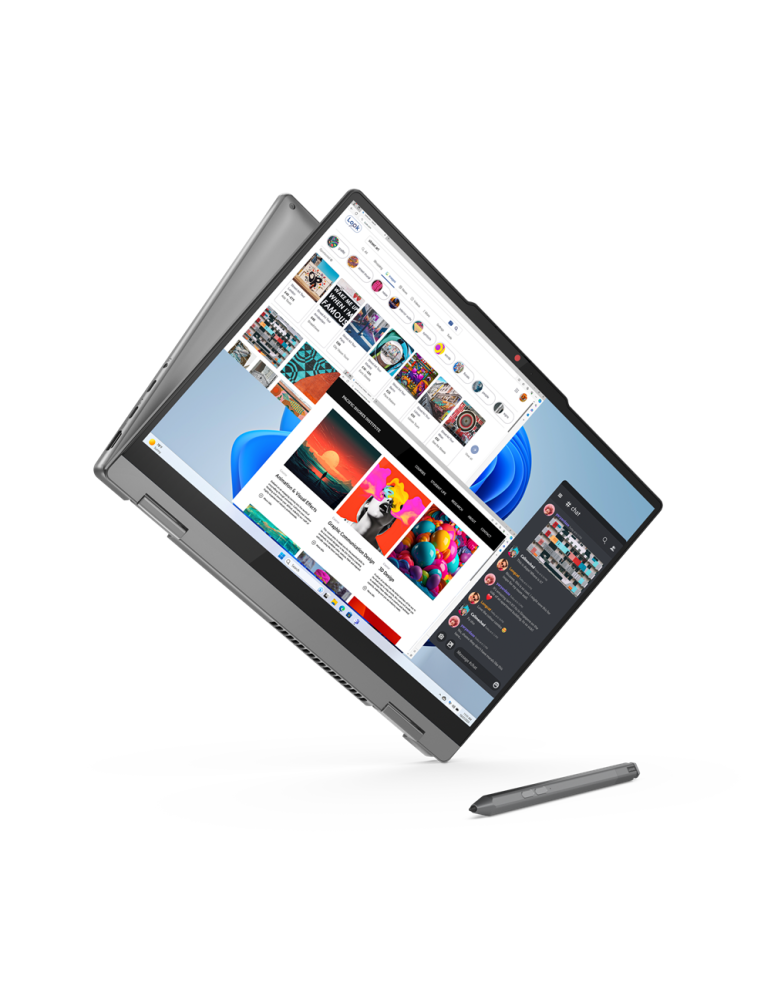 Лаптоп Lenovo IdeaPad 5 2in1, Intel Core i5-13420H, 14" WUXGA, IPS 300nits Glossy, TUV Low Blue Light, Glass, Touch, 16GB RAM, 512GB SSD, Win 11 Home - 83KX000RBM