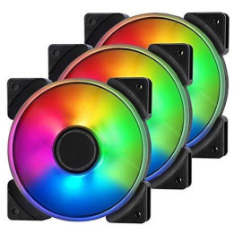 Комплект вентилатори Fractal Design 120mm Prisma AL-14 RGB PWM 3P - FD-FAN-PRI-AL14-PWM-3P