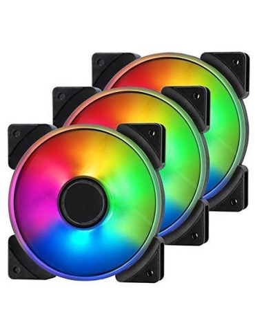 Комплект вентилатори Fractal Design 120mm Prisma AL-14 RGB PWM 3P - FD-FAN-PRI-AL14-PWM-3P